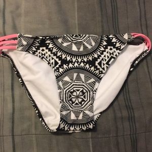 Xhilaration pink, black, and white bikini bottoms!